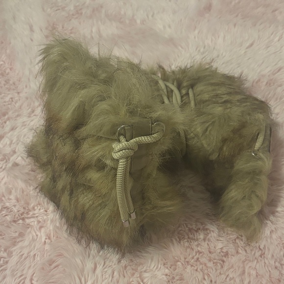 Faux Fur Boots with Rope Detail - Picture 5 of 6